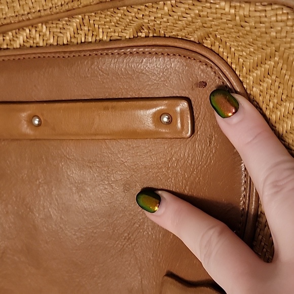 COLE HAAN Natural Sydney Straw & Leather Tan - Picture 13 of 13